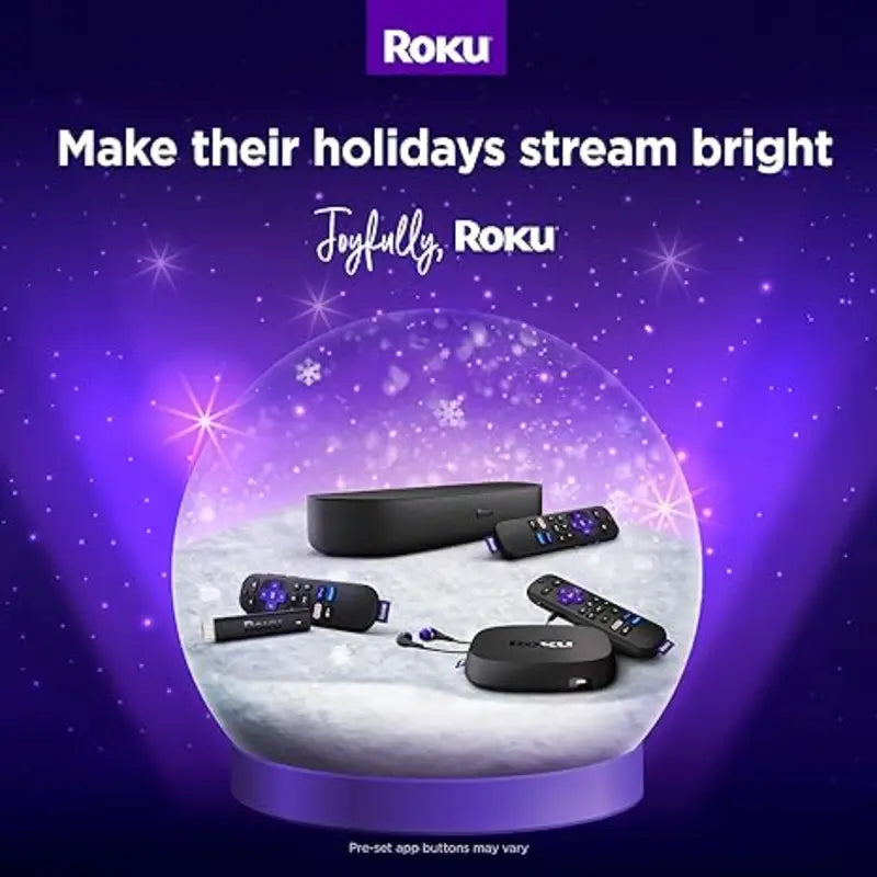 Express 4K+ | Roku Streaming Device 4K/HDR, Roku Voice Remote, Free & Live TV Roku Streaming Stick+ | HD/4K/HDR Streaming Device