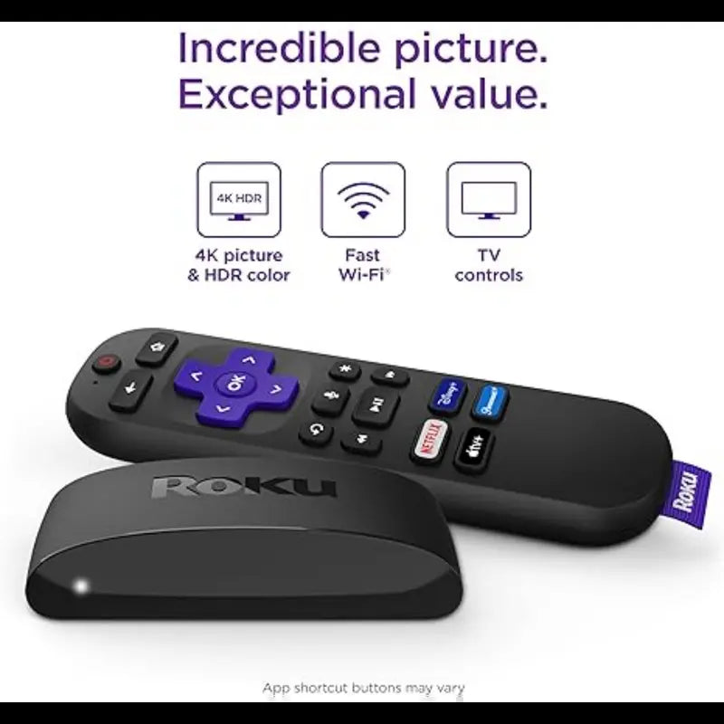 Express 4K+ | Roku Streaming Device 4K/HDR, Roku Voice Remote, Free & Live TV Roku Streaming Stick+ | HD/4K/HDR Streaming Device