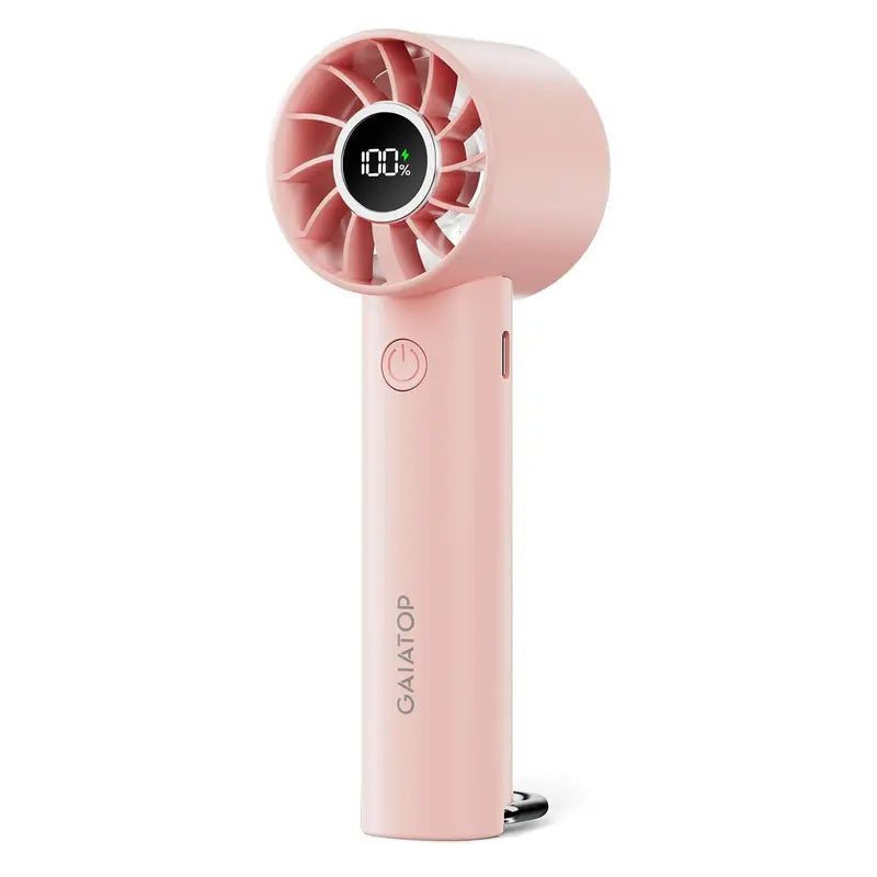 USB Rechargeable Handheld Fan, 3 Speed LED Mini Fan with USB Cable, Handheld Fan